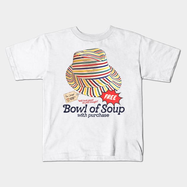 Caddyshack Golf Movie Quote ● Free Bowl of Soup With That Hat Kids T-Shirt by darklordpug